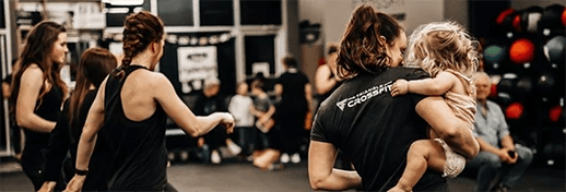 Triangle CrossFit group training energy