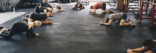 Triangle CrossFit Releasing Tension with Yoga Stretching